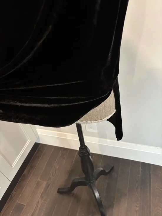 Theory Black Velvet Silk Blend Sleeveless Shell Top High Low Large - Picture 12 of 14